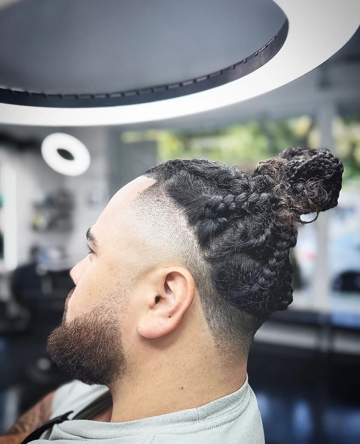 Braids with a faded back